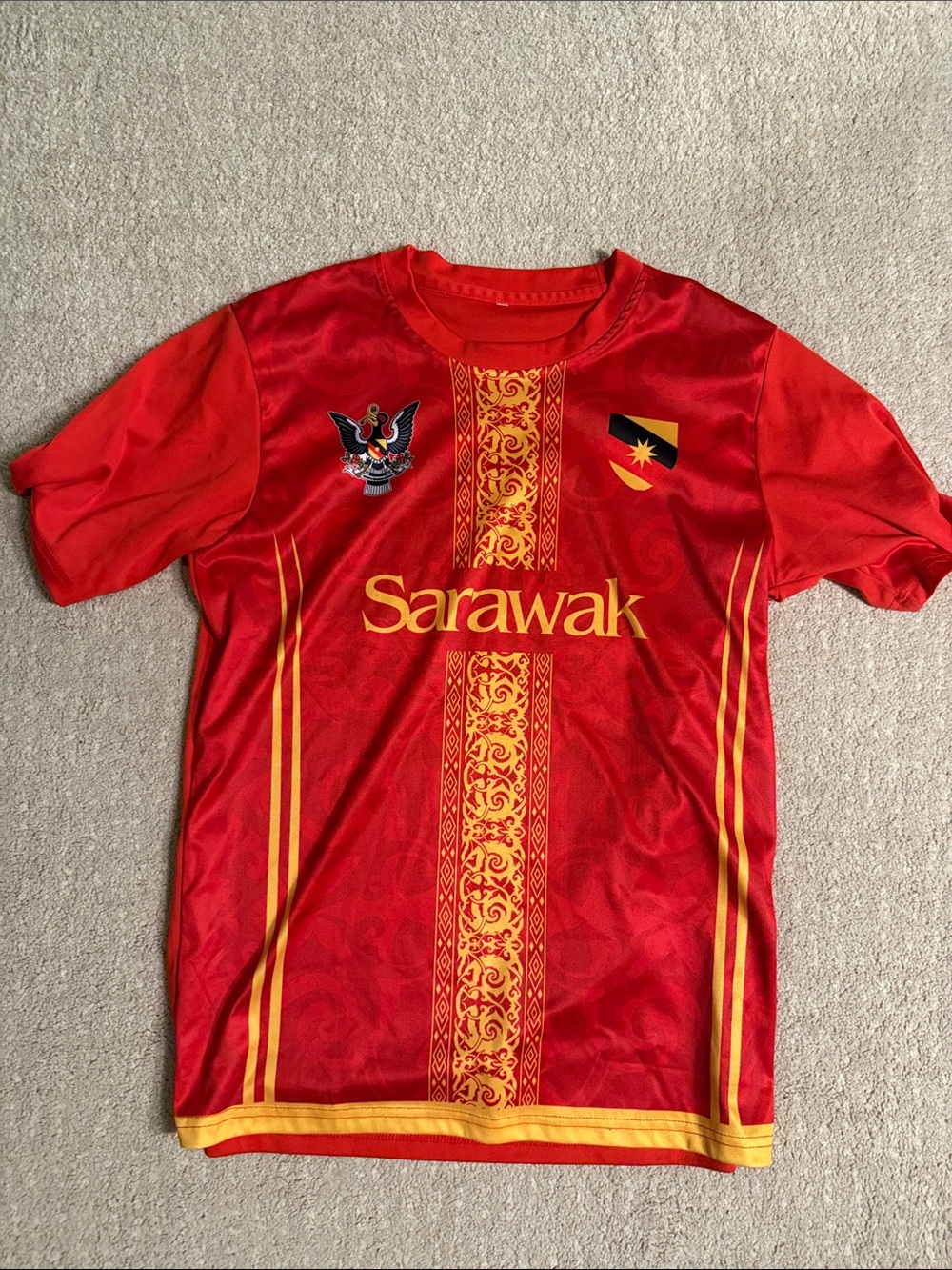 Red & Gold Kids Jersey Top